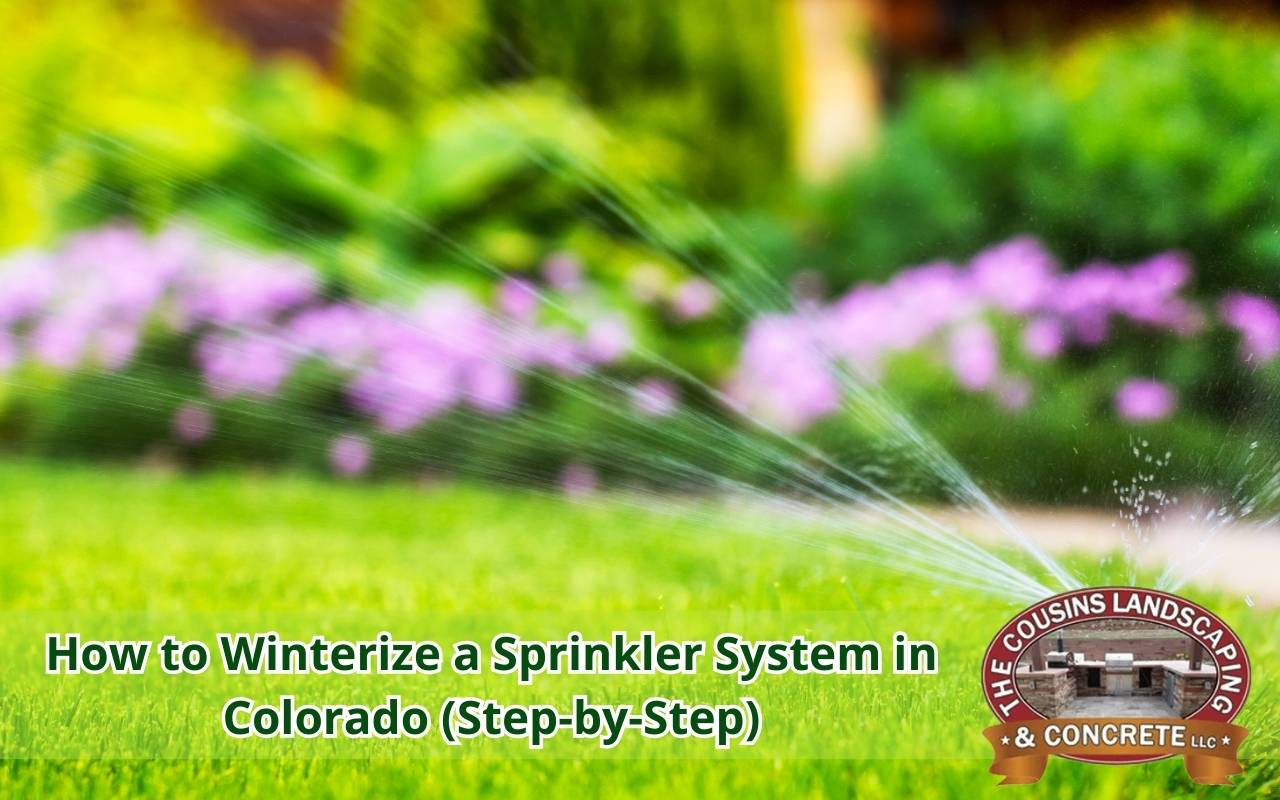 Sprinkler blowout process in Colorado winter