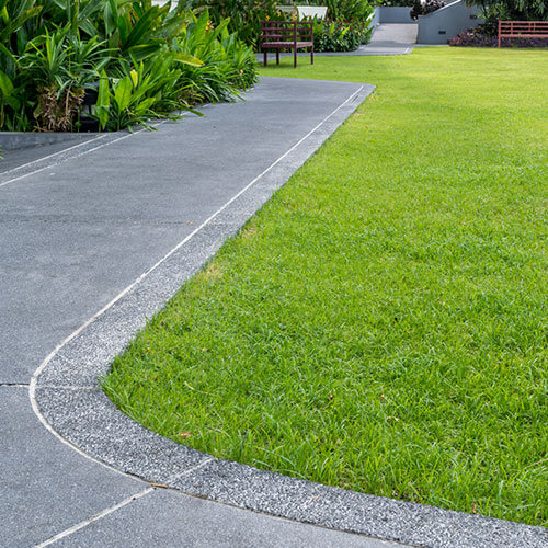 Beautiful backyard with professional concrete services in Thornton, CO