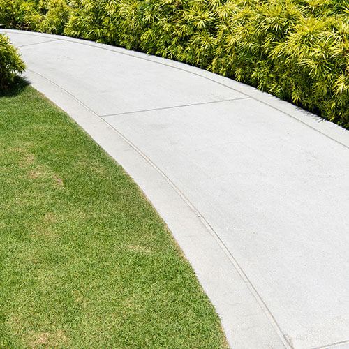 Concrete Curbing Edging in Brighton, creating clean garden borders