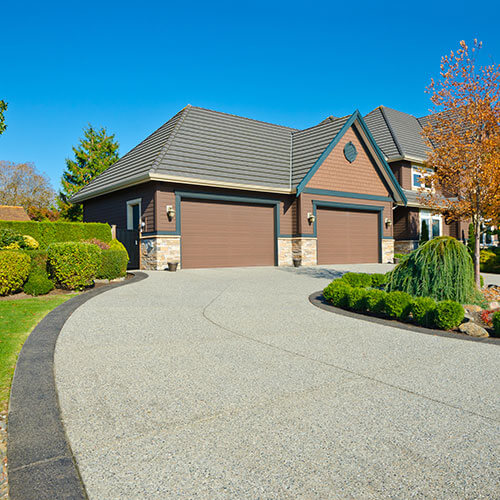 Modern concrete patio with stylish design in Henderson, CO