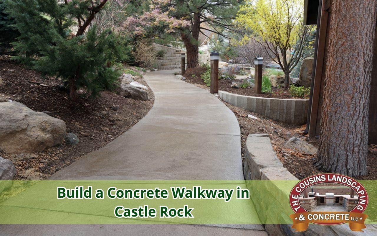 Walkway in Castle Rock with a broom finish for better winter traction