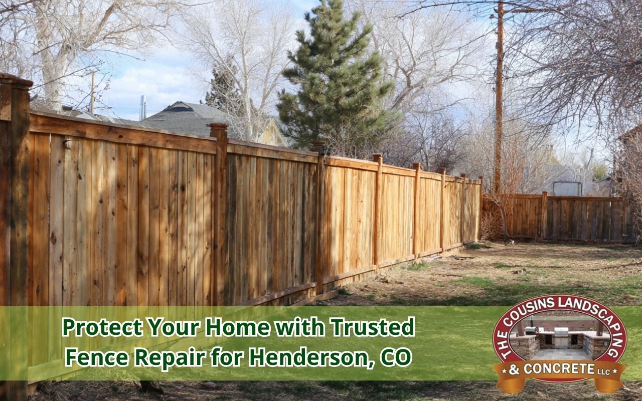 Fence repair for Henderson, CO improving a backyard boundary and privacy