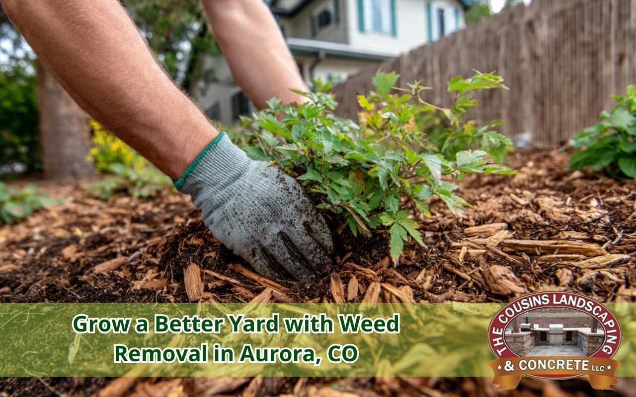 Weed removal in Aurora, CO in clean garden beds with fresh mulch