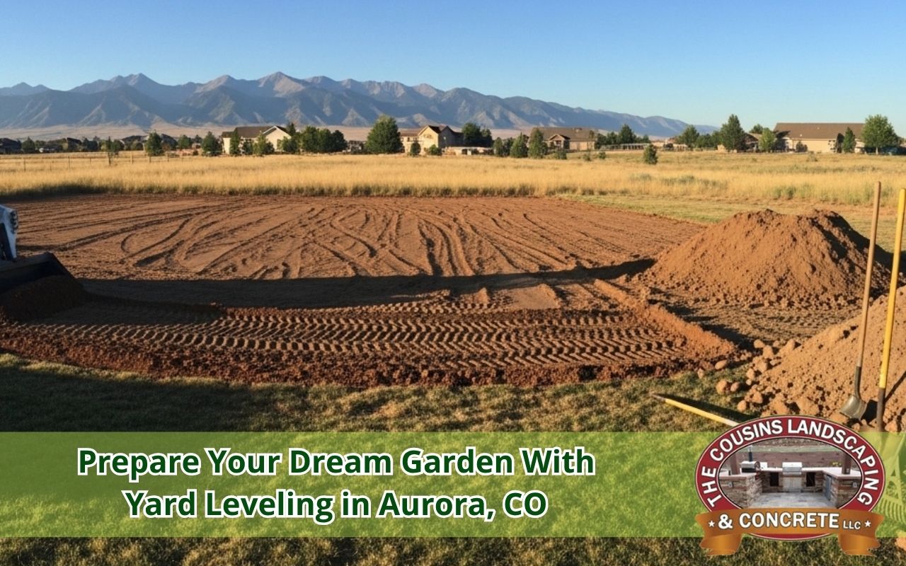 yard leveling in Aurora, CO for a smooth garden area