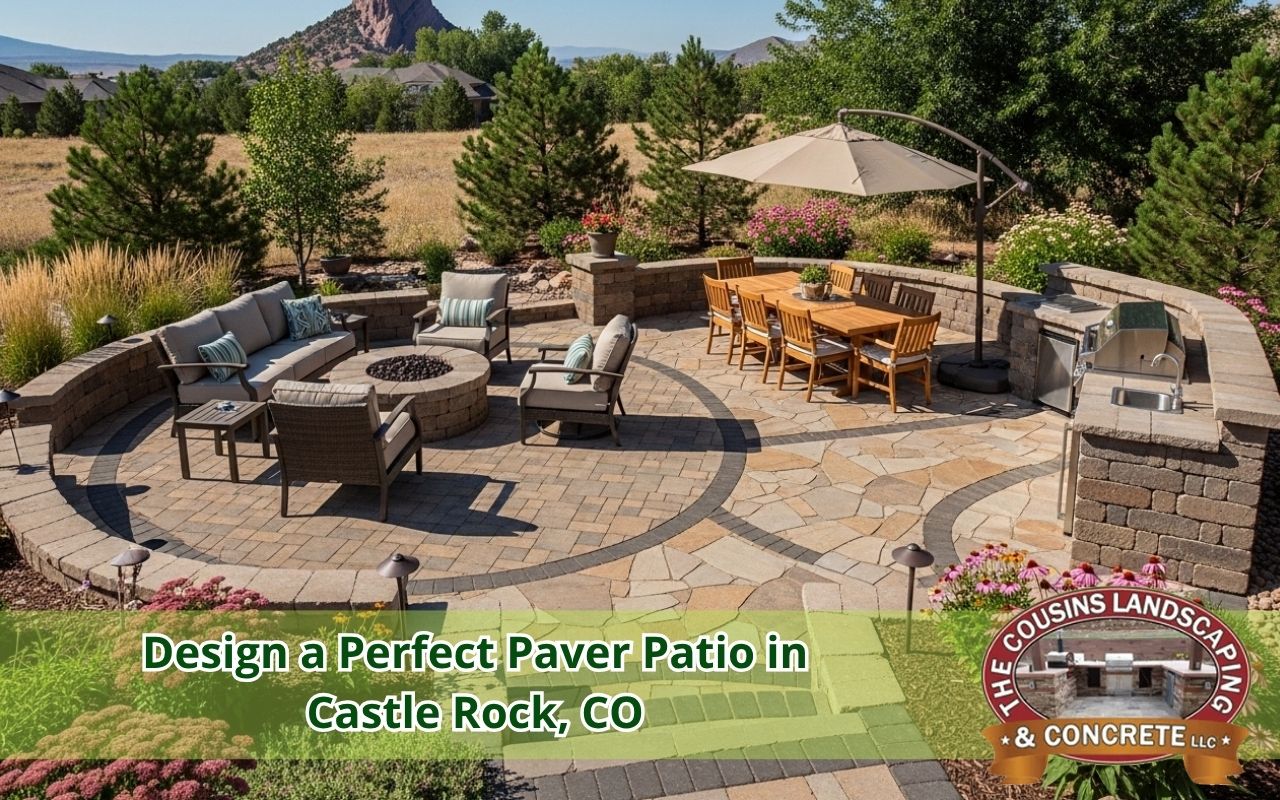 Patio materials for a paver patio in Castle Rock, CO